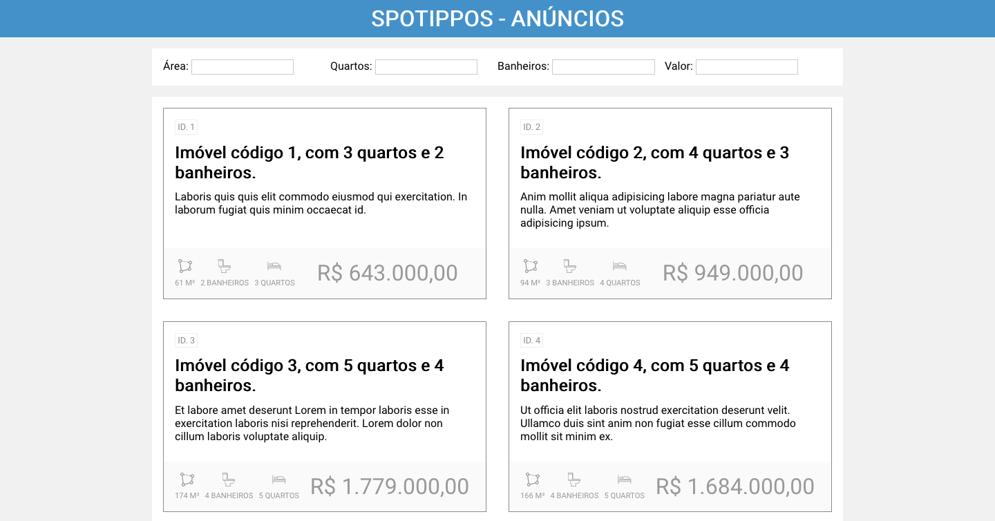 Layout da Página